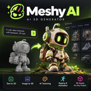Meshy.Ai Pro - 3 Months Account For Individual